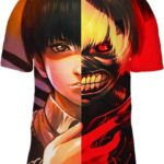 Devil Or Human 3D T-Shirt, Tokyo Ghoul Shirt