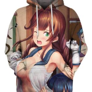 Don’t Look At Me 3D Hoodie, Hot Anime Woman for Fan
