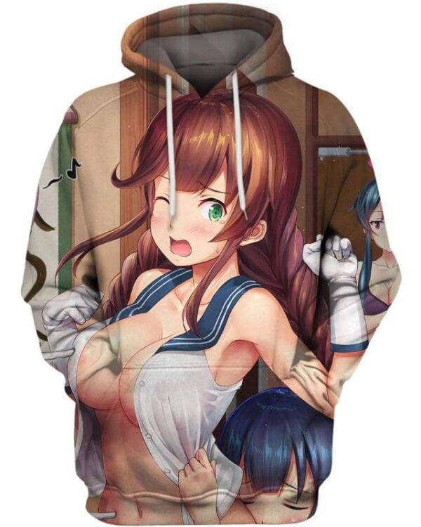 Don’t Look At Me 3D Hoodie, Hot Anime Woman for Fan