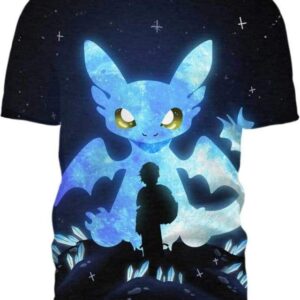 Dragon Moon Glows 3D T-Shirt, How To Train Your Dragon Shirt