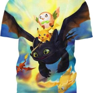 Dragon World 3D T-Shirt, How To Train Your Dragon Shirt