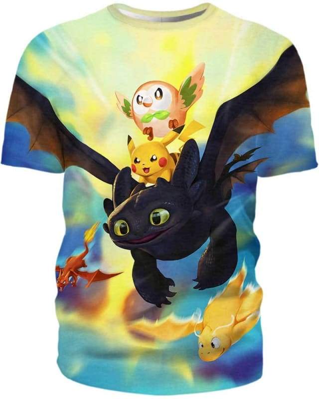 Dragon World 3D T-Shirt, How To Train Your Dragon Shirt
