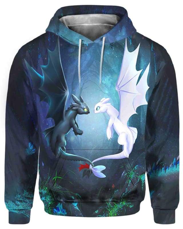 Dragons Toothless Love 3D Hoodie, How To Train Your Dragon Shirt