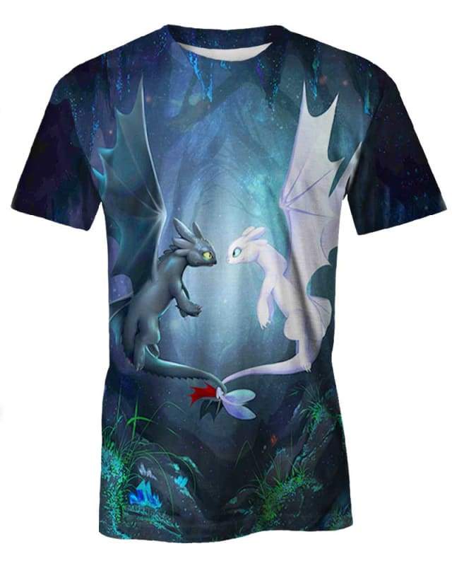 Dragons Toothless Love 3D T-Shirt, How To Train Your Dragon Shirt