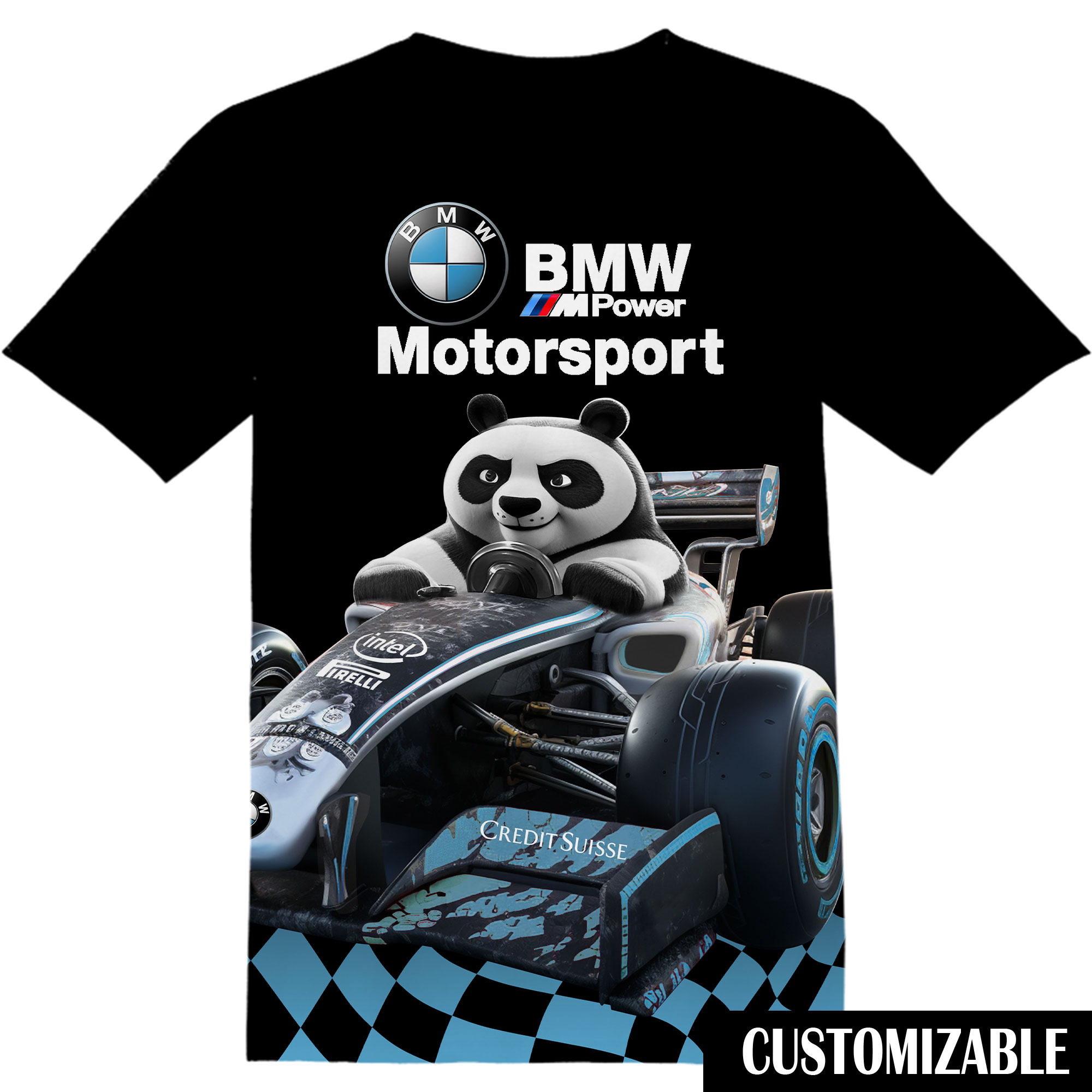 Customized BMW M Motorsport F1 Team Kung Fu Panda Shirt QDH