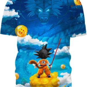 Fight The Gems 3D T-Shirt, Dragon Ball Gift for Admirers