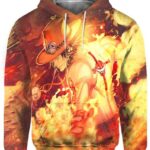 Fire Fist 3D Hoodie, Best One Piece Shirt