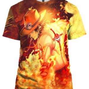 Fire Fist 3D T-Shirt, Best One Piece Shirt