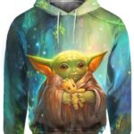 Friends Stitch Toothless Yoda Groot In Box 3D Hoodie, Lilo and Stitch Shirts for Fan