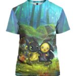 Friendship Forest 3D T-Shirt, How To Train Your Dragon Dragons