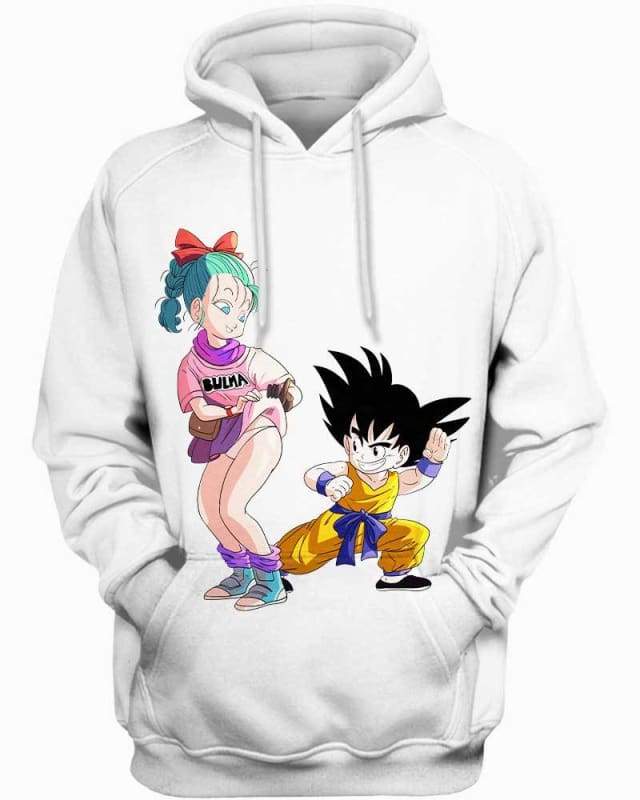 Goku & Bulma Sculaccia 3D Hoodie, Hot Anime Chicks for Admirers
