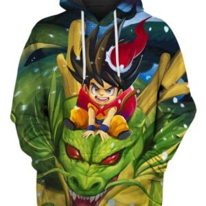 Goku Christmas 3D Hoodie, Dragon Ball Gift for Admirers
