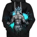 Goku Muscle Strength 3D Hoodie, Dragon Ball Gift for Admirers
