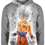 Goku Ultra instinct 3D Hoodie, Dragon Ball Gift for Admirers