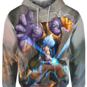 Goku vs Thanos 3D Hoodie, Dragon Ball Gift for Admirers