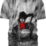 Haki Hegemony One Piece Anime Monkey D. Luffy Luffy Shirt 3D T-Shirt, Perfect Gifts for One Piece Readers