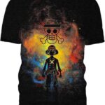 Heroic Luffy One Piece Anime Monkey D. Luffy Luffy Shirt 3D T-Shirt, Perfect Gifts for One Piece Readers