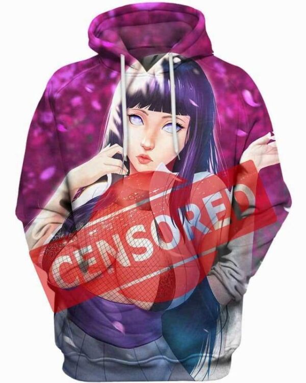 Hinata 3D Hoodie, Hot Anime Chicks for Admirers