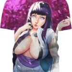 Hinata 3D T-Shirt, Hot Anime Chicks for Admirers