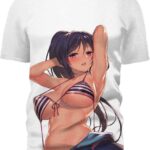 Hot Brown Skin 3D T-Shirt, Hot Anime Chicks for Admirers