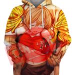Hot Girl 3D Hoodie, Hot Anime Chicks for Admirers