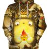 Halloween Totoro 3D Hoodie, Totoro Shirt for Lovers