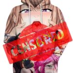 Interesting Shades 3D Hoodie, Hot Anime Chicks for Admirers