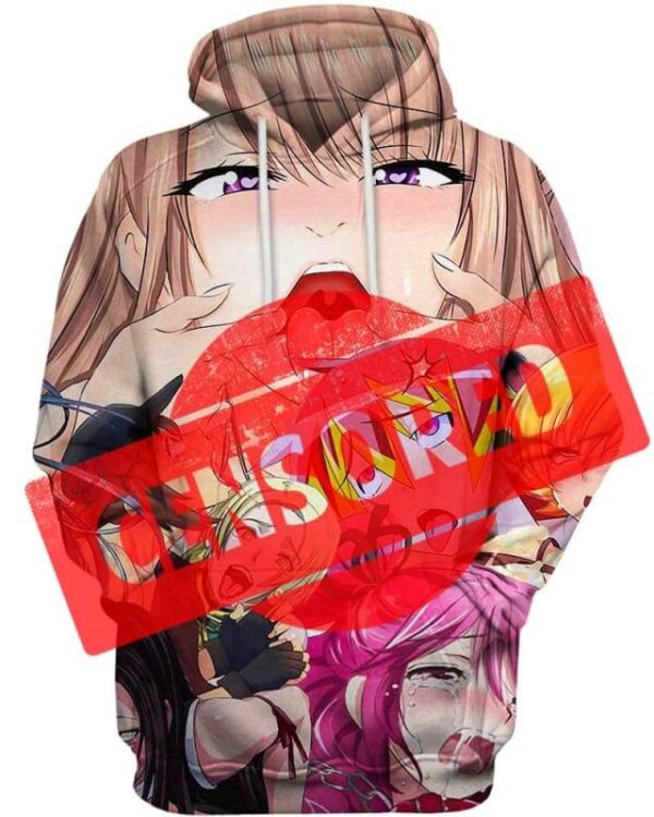 Interesting Shades 3D Hoodie, Hot Anime Chicks for Admirers