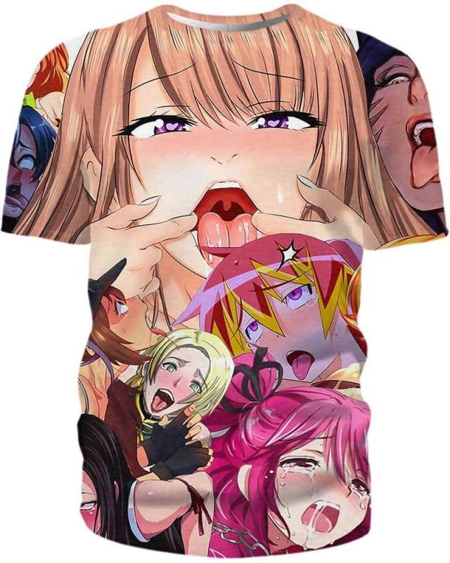 Interesting Shades 3D T-Shirt, Hot Anime Chicks for Admirers