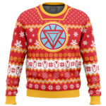 Arc Reactor Iron Man Ugly Christmas Sweater