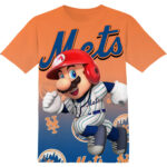 Customized MLB New York Mets Super Mario Shirt