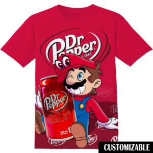 Customized Dr Pepper Super Mario Shirt