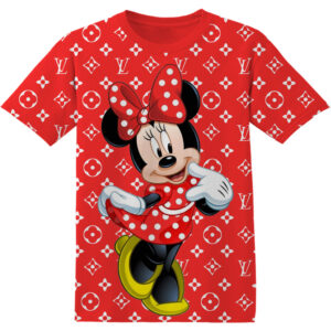 Customized Disney Minnie Fan Adult And Kid LV Tshirt