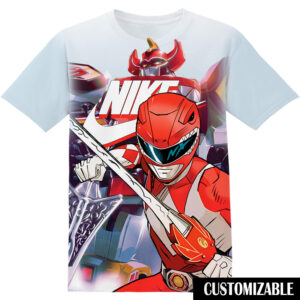 Customized Power Rangers Red Ranger Shirt