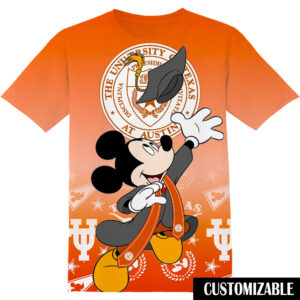 Customized The University of Texas at Austin Disney Mickey Shirt
