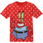 Customized Mr. Krabs SpongeBob Fan Adult And Kid LV Tshirt