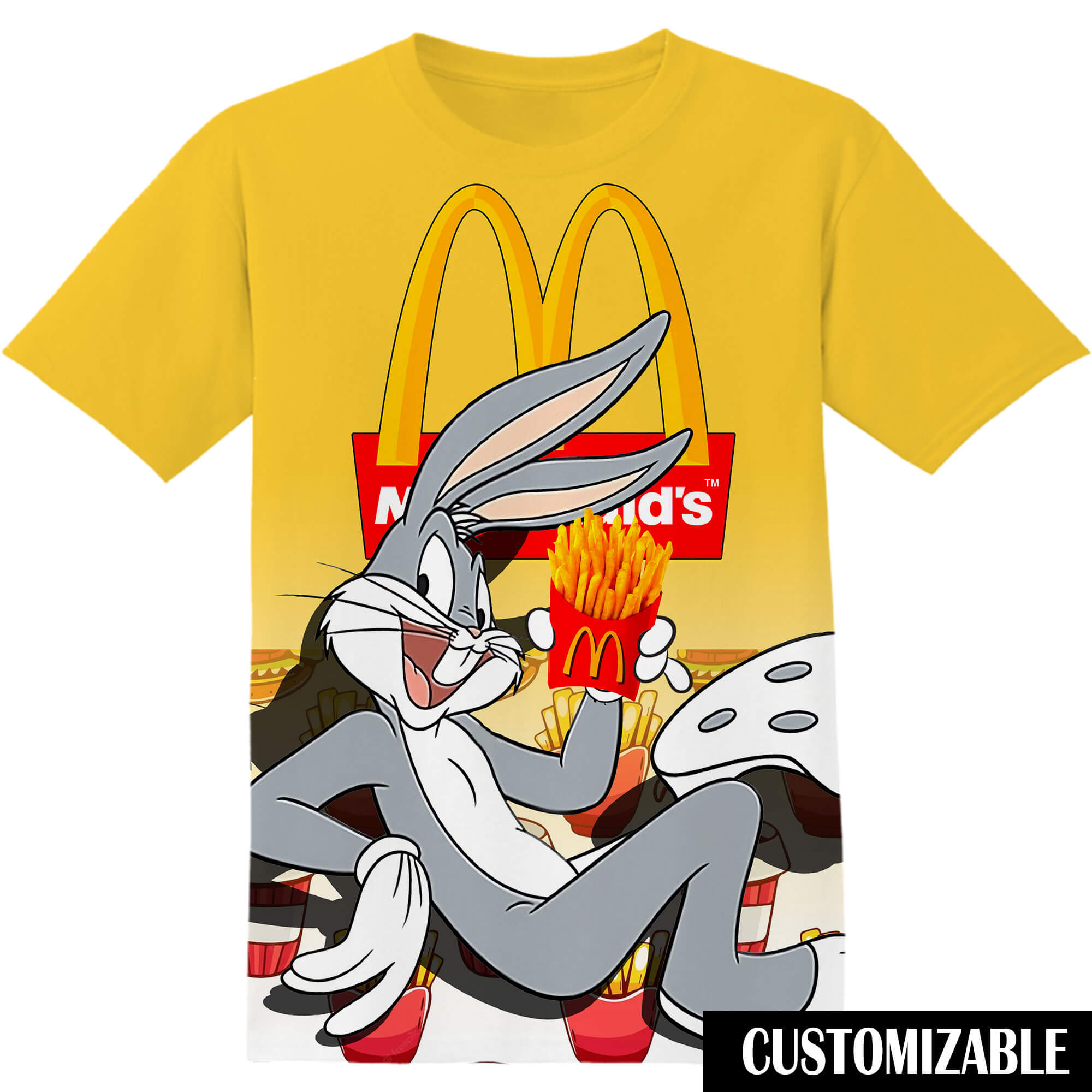 Customized McDonalds Bugs Bunny Shirt