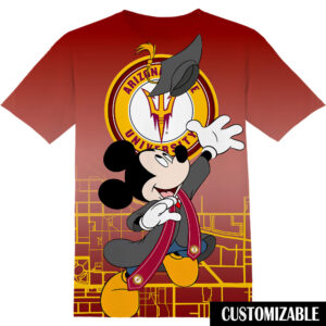 Customized Arizona State University Disney Mickey Shirt