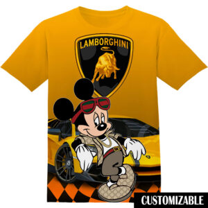Customized Lamborghini Disney Mickey Shirt