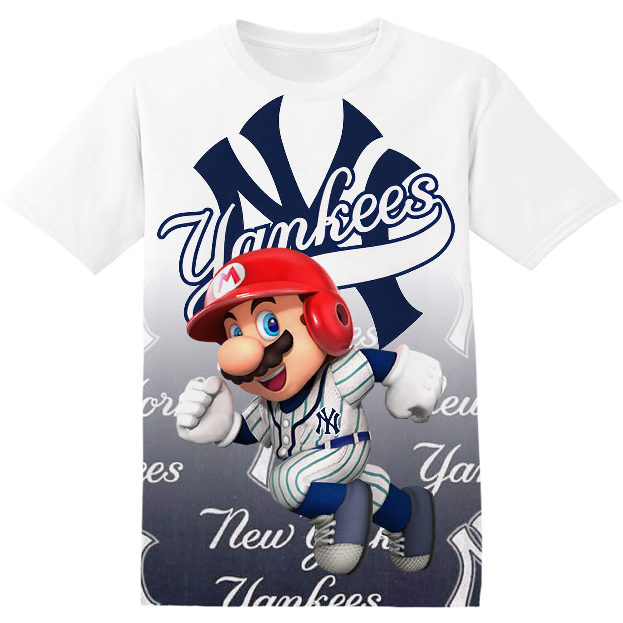Customized MLB New York Yankees Super Mario Shirt