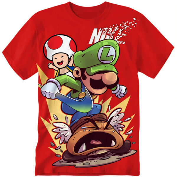 Customized Gaming Red Mario Shirt