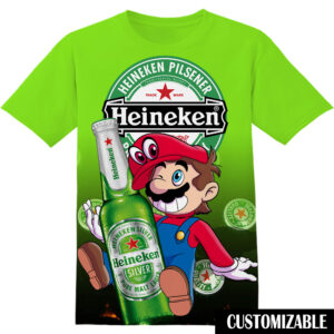 Customized Heineken Super Mario Shirt
