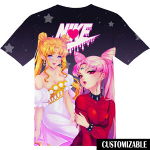 Customized Sailor Moon Queen Serenity and Black Lady Kawaii Shirt