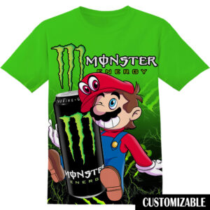 Customized Monster Energy Super Mario Shirt