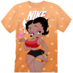 Customized Cartoon Gift Black Pride Kawaii Betty Boop Shirt