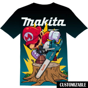 Customized Makita Power Tools Super Mario Shirt