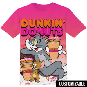 Customized Dunkin Donuts Tom And Jerry Shirt