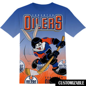 Customized NHL Edmonton Oilers Bugs Bunny Shirt