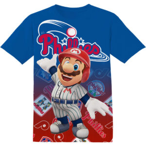 Customized MLB Philadelphia Phillies Super Mario Shirt