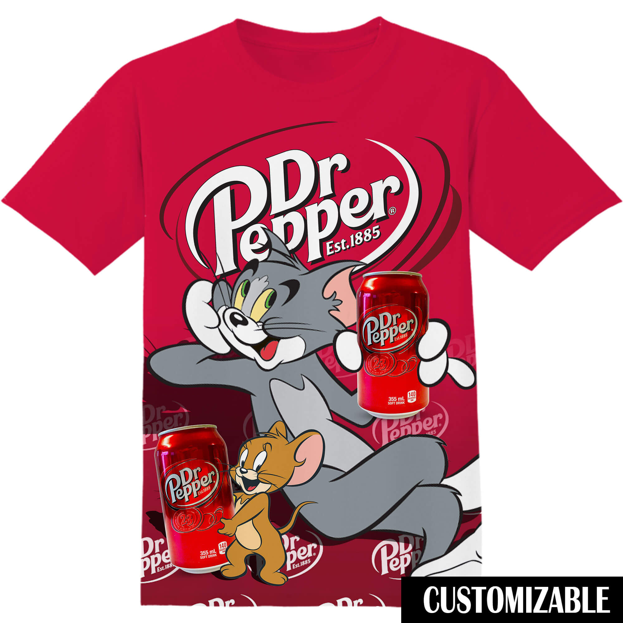 Customized Dr Pepper Tom And Jerry Shirt
